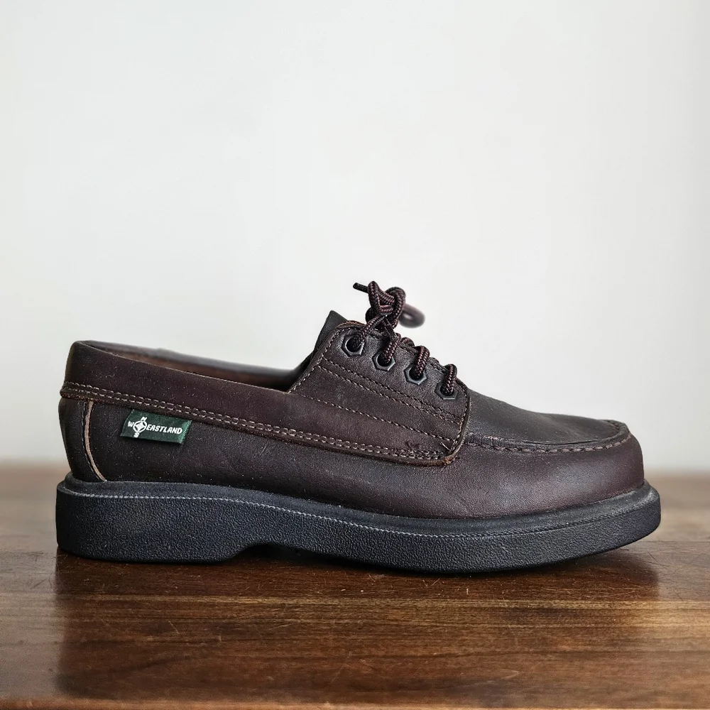 Vintage Eastland USA Genuine Leather Moc Toe Oxford Shoes Brown Men’s 9.5M